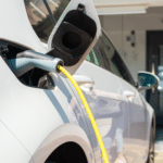 Electrician installing an EV charger for a home or commercial property in Denver by Karisma Electric.