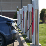 Commercial EV charger installation at a commercial property in Aurora, CO by Karisma Electric